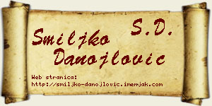 Smiljko Danojlović vizit kartica